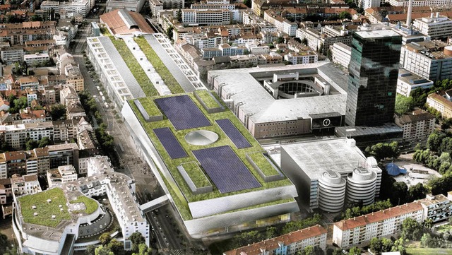 So soll das neue Basler Messezentrum vom Frhjahr 2013 an aussehen.   | Foto: Visualisierung: MCH Messe Basel