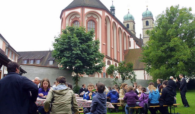 Nur fr eine kurze Zeit konnten die Go...arrgarten unter freiem Himmel feiern.   | Foto: Hans-Martin Vgtle