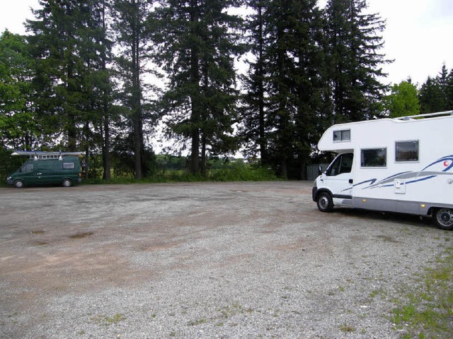 Die Wohnmobilstation am Sportplatz wur...schlgigen Reisefhrern vermerkt ist.   | Foto: mhw