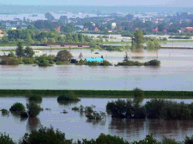 Auer Rand und Band: Die Hochwasser f... Emmendinger Partnerstadt Sandomierz.   | Foto: Privat