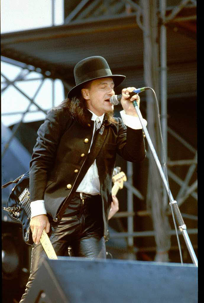 Rückblick: U2-Sänger Bono bei Rock am Ring 1985 Rückblick: U2-Sänger Bono bei Rock am Ring 1985
