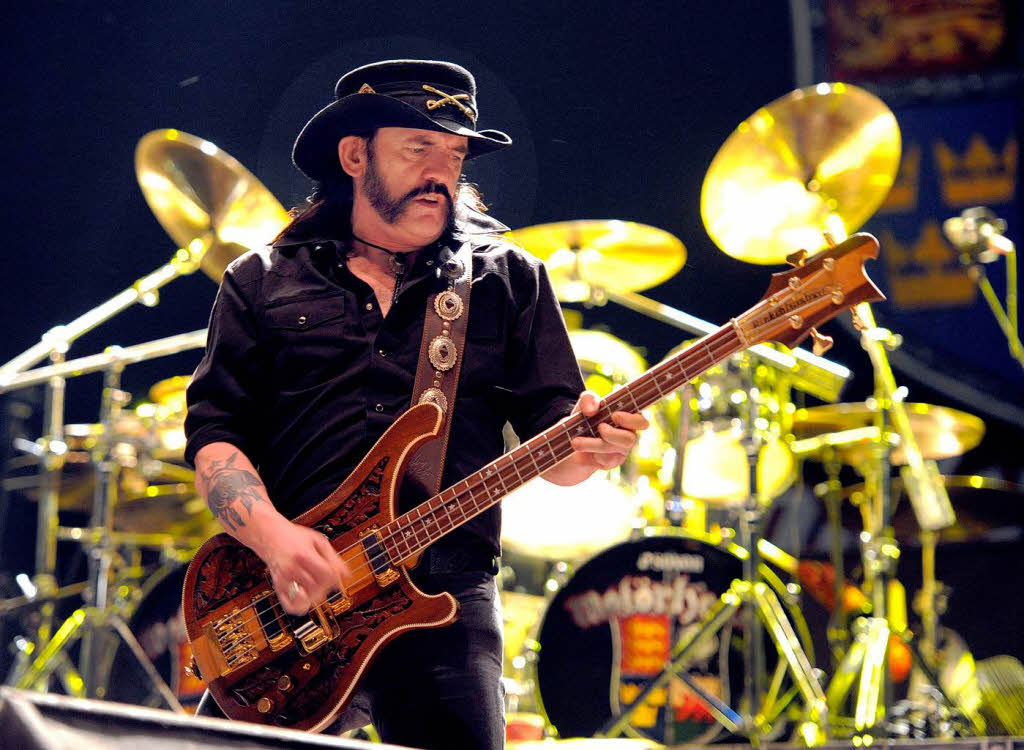 Legendär: Lemmy Kilmister von der Gruppe Motörhead Legendär: Lemmy Kilmister von der Gruppe Motörhead