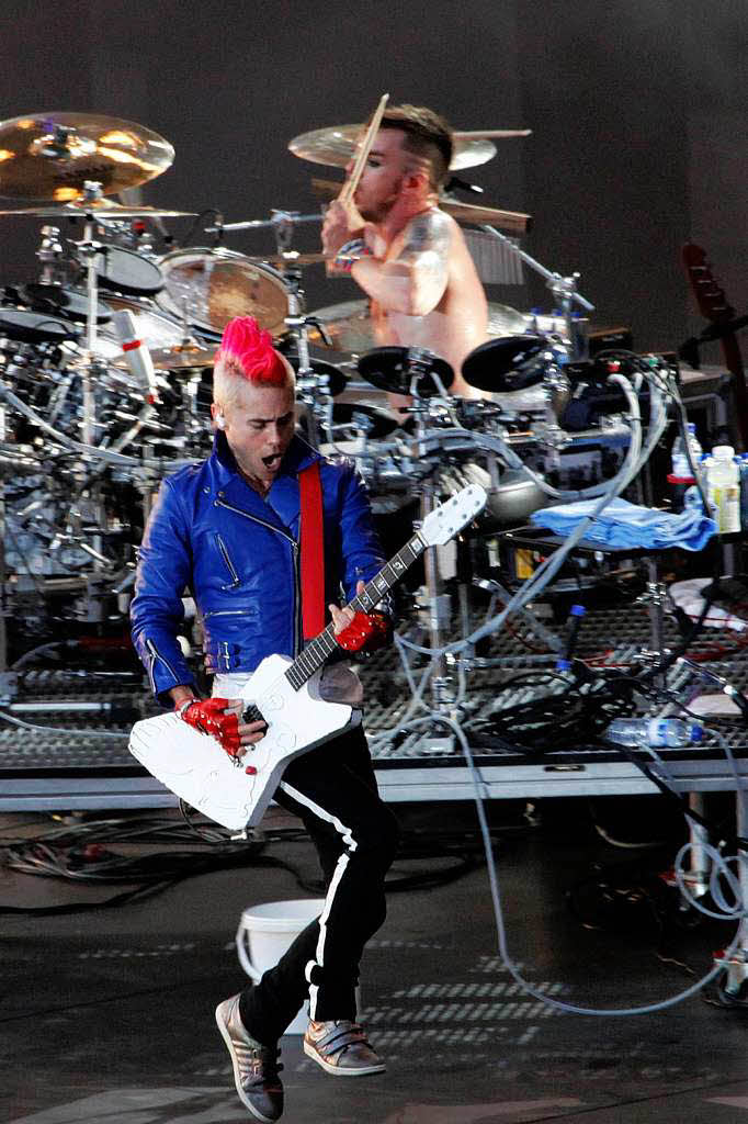 Jared Leto, seines Zeichens Schauspieler, Sänger und Gitarrist von 30 Seconds to Mars Jared Leto, seines Zeichens Schauspieler, Sänger und Gitarrist von 30 Seconds to Mars
