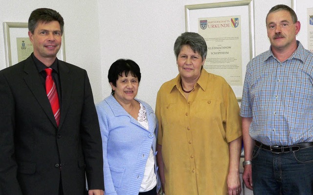 Ausgezeichnet: Brgermeister Christof ...nst und bei der Stadt Schopfheim aus.   | Foto: Georg Diehl