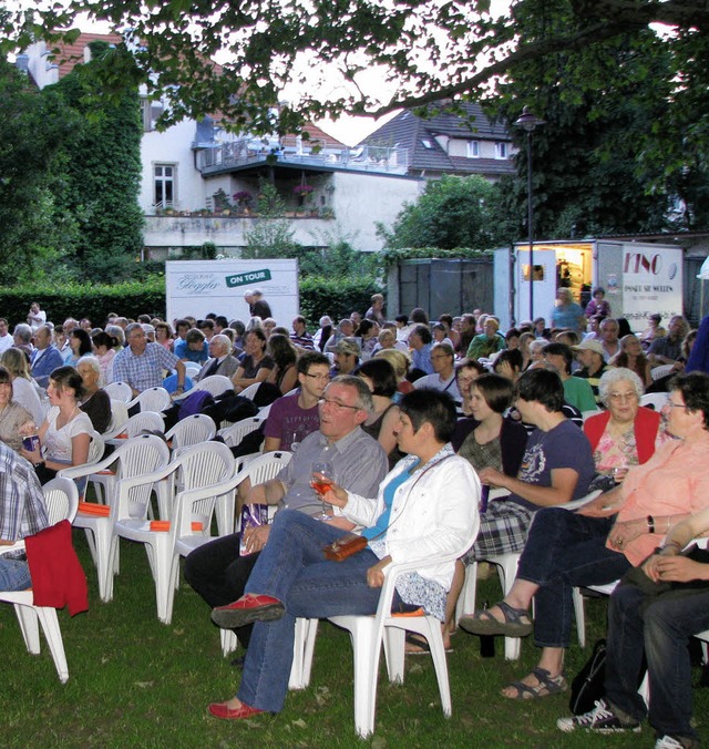 Filmvergngen: Die Organisatoren hatte...nehmes Ambiente im Stadtpark gesorgt.   | Foto: Kristin Fritz