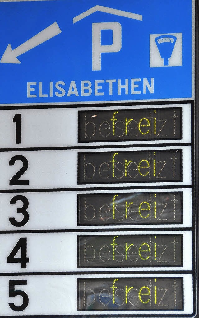 Beispiel Elisabethen an der Heuwaage: ...ren dort auf jeder Ebene Pltze frei.   | Foto: Gramespacher