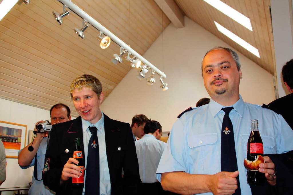 Die Ausstellung zur Geschichte der Wehrer Wehr stie auf groes Interesse.