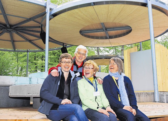 Sie freuen sich auf Besucher im Kirche...n Anna Christina Fischer (von links).   | Foto: Sprich