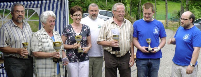 Glckspokalschieen beim SV Tunau (von...Oberschtzenmeister Bernhard Philipp.   | Foto: Verein