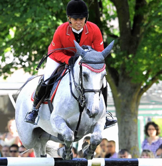 Sieg im Bugginger M-Springen: Claudia Hertel  (Dreilndereck)   | Foto: Schn