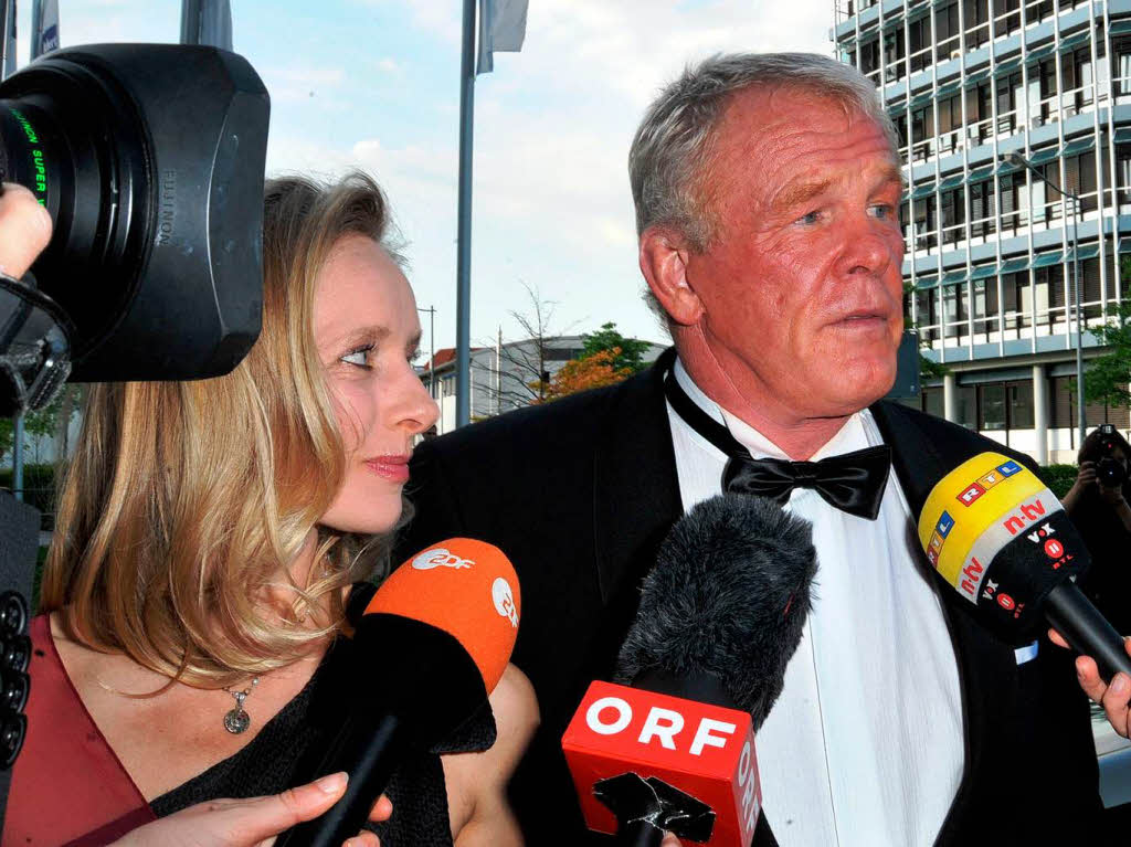 Bei der Unicef-Gala in Offenburg: Hollywoodschauspieler Nick Nolte und seine Lebensgefhrtin Clytie Lane