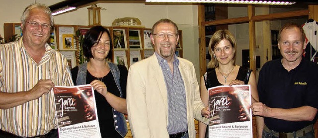 Eine Komposition musikalischer und kul...arzwlder Jazzsommer in Reiselfingen.   | Foto: Christa Maier