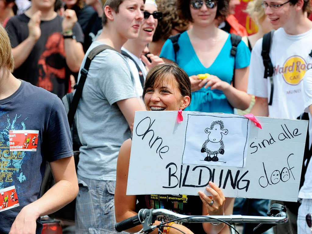 In Freiburg protestierten diesmal deutlich weniger Menschen als im Vorjahr.