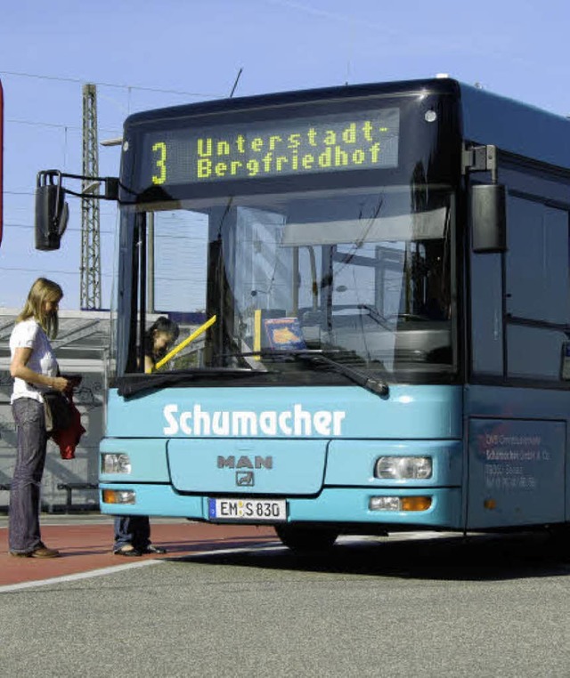 In Denzlingen soll es auch, wie hier in Emmendingen, einen Citybus geben.   | Foto: BZ-Archiv