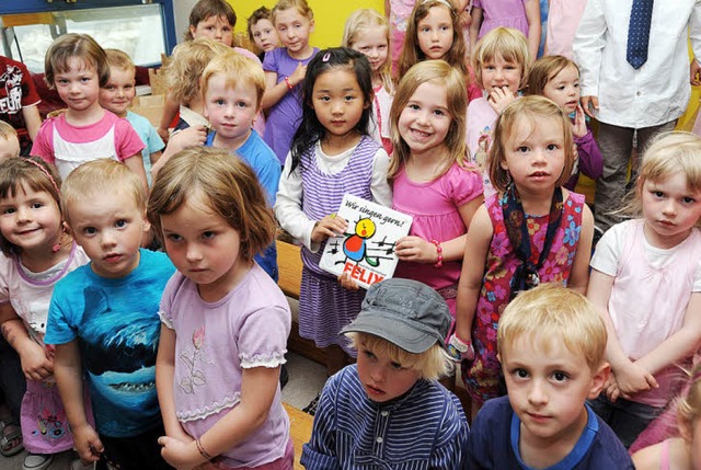 Der Opfinger Kindergarten ist fr sein...22;Felix&#8220; ausgezeichnet worden.   | Foto: Rita Eggstein