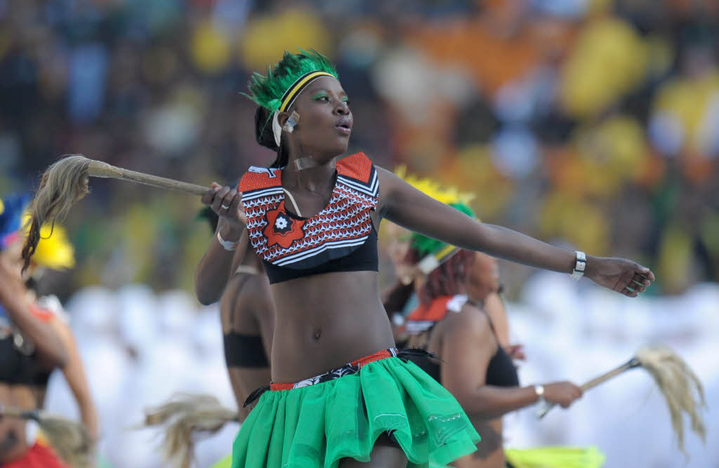 Fans und Folklore, Musik und Tanz: Die Erffnungsfeier der WM in Johannesburg.