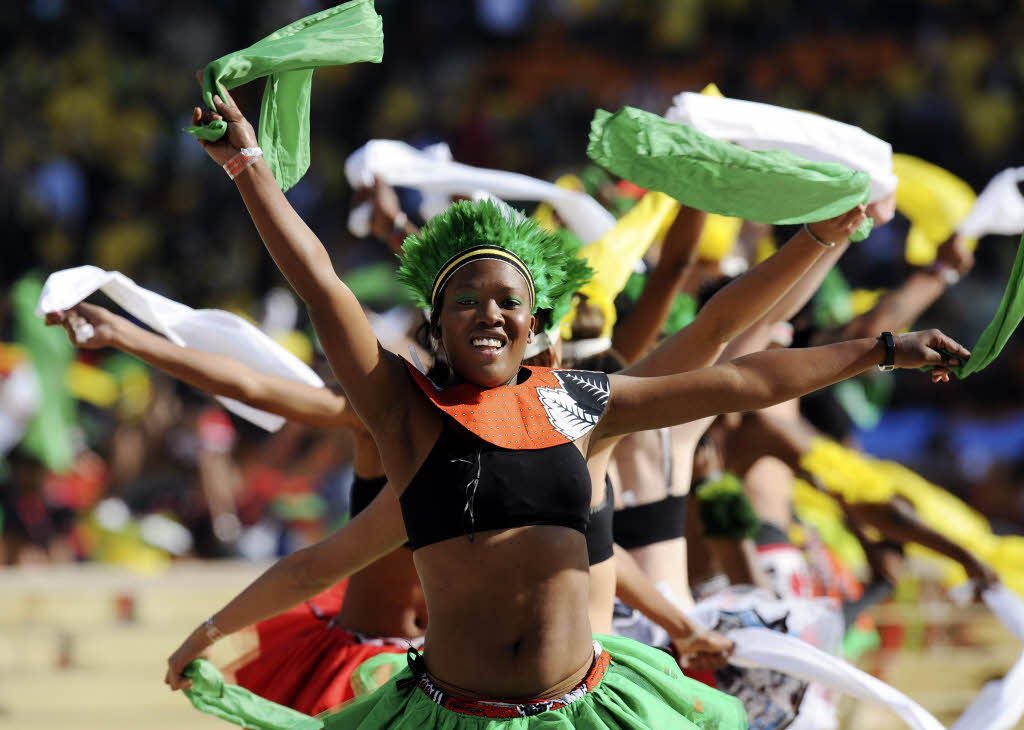 Fans und Folklore, Musik und Tanz: Die Erffnungsfeier der WM in Johannesburg.