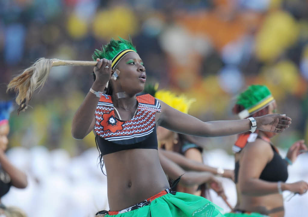 Fans und Folklore, Musik und Tanz: Die Erffnungsfeier der WM in Johannesburg.