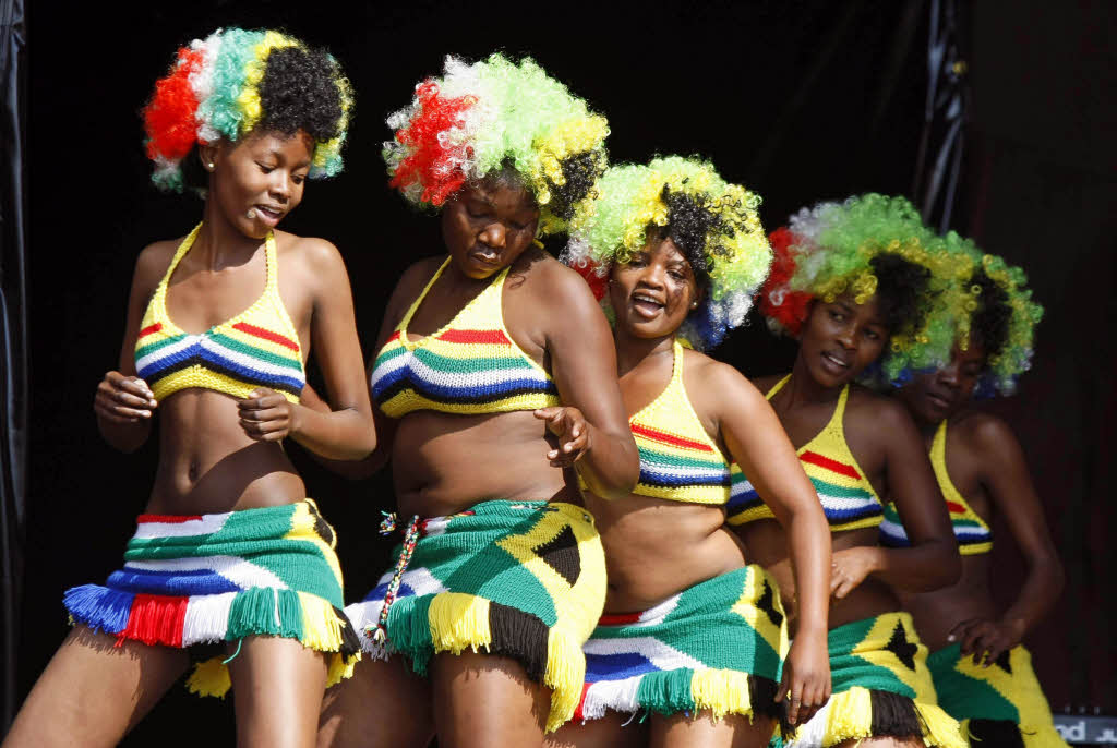 Fans und Folklore, Musik und Tanz: Die Erffnungsfeier der WM in Johannesburg.