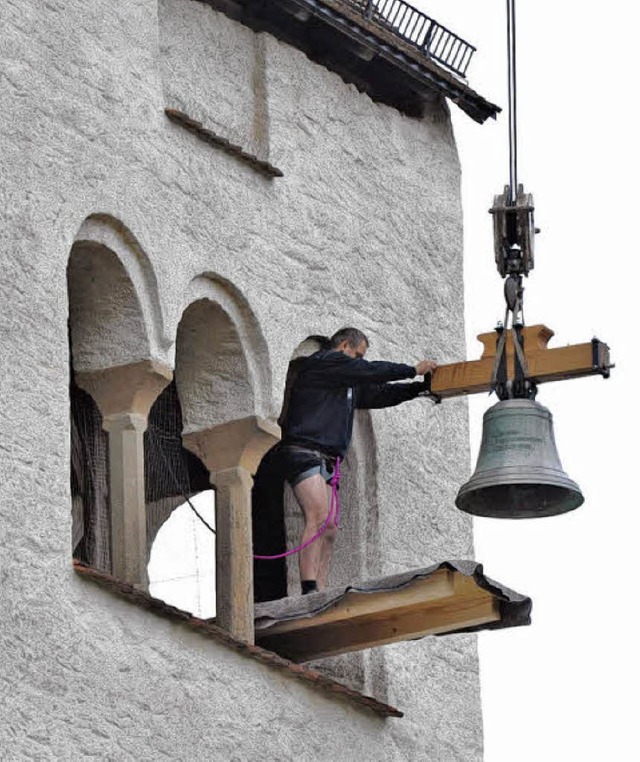 Die Kirche St. Cyriak erhielt am Freitag eine weitere Glocke.   | Foto: mnch