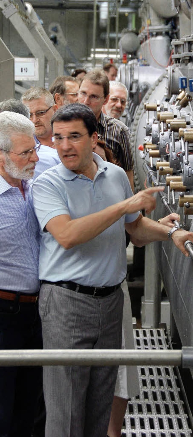Wehrer Gemeinderat besucht die Dreilndereck Textilveredelung DLE  | Foto: Michael Krug
