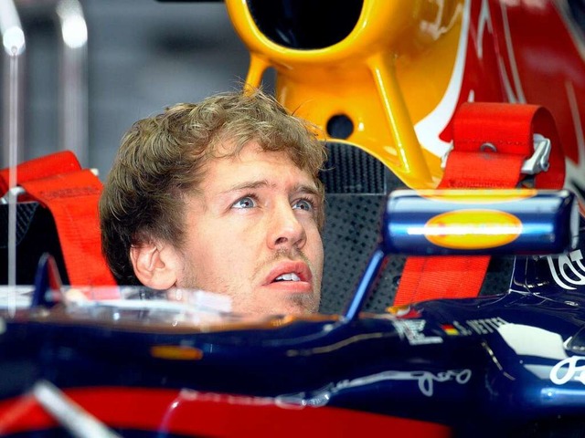 Sebastian Vettel im Formel-1-Cockpit.  | Foto: dpa