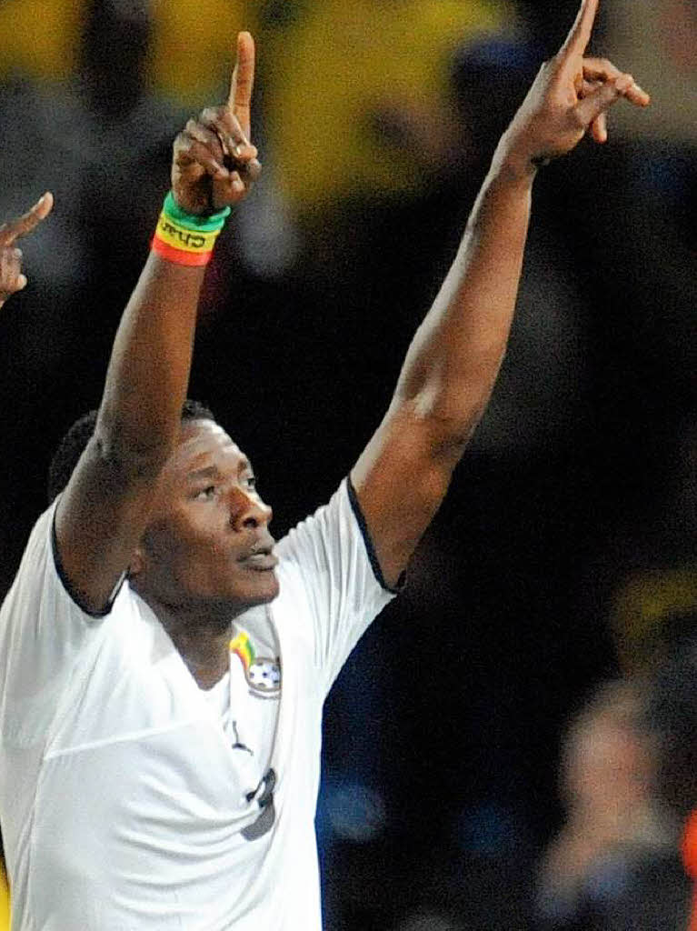 Ghanas Asamoah Gyan erzielte das Siegtor fr die Afrikaner.