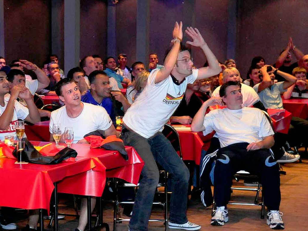 Public Viewing in Lahr: in der Tullastrae