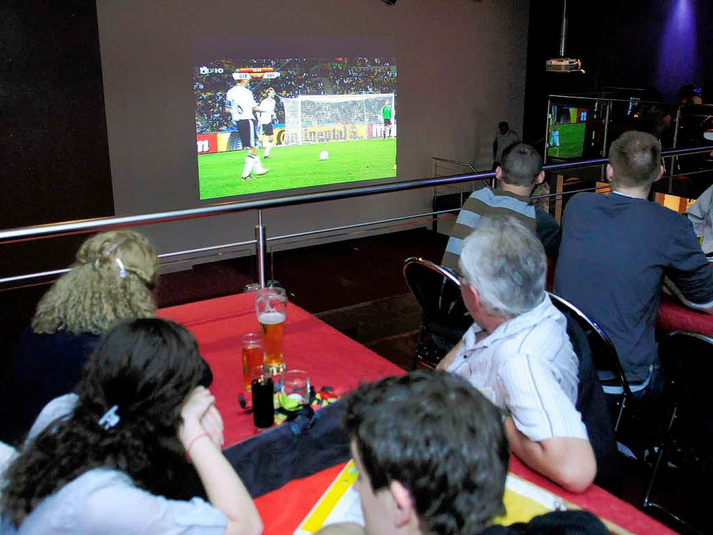 Public Viewing in Lahr: in der Tullastrae