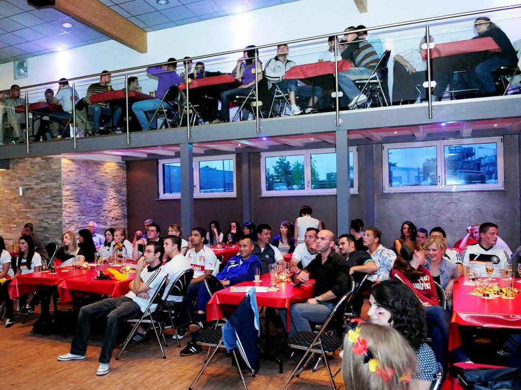 Public Viewing in Lahr: in der Tullastrae