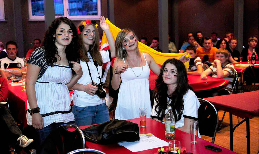 Public Viewing in Lahr: in der Tullastrae