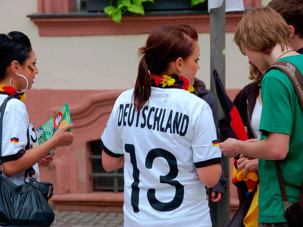 Public Viewing auf dem Offenburger Marktplatz