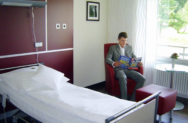 Auf Krankenzimmer mit Hotelcharakter k...en in der Helios Privatklinik freuen.   | Foto: heidrun simoneit