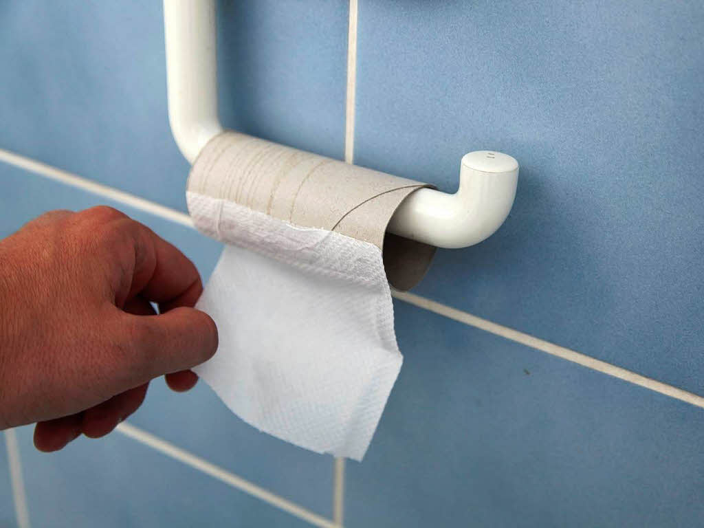 Das letzte Blatt Toilettenpapier – und kein Nachschub in Sicht (1: ertrglich – 10: absolut nervig)