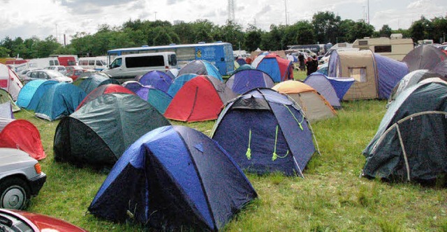 Fr die Fans des Mittelalterfestivals ...ernachtungspltze ausgewiesen werden.   | Foto: SENF