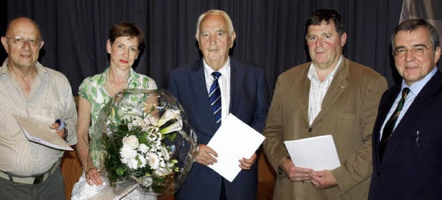 Bernd Jungmann, Marion Dammann, Alois ...vorsitzender Gnter Boll (von links).   | Foto: Paul Schleer