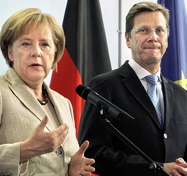 Merkel und Westerwelle    | Foto: DPA