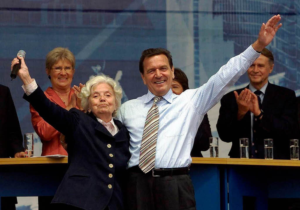 2002: Im Wahlkampf mit Gerhard Schroeder