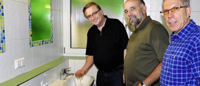 Mit allen Wassern gewaschen: Julian W...en Werner Rpple und Reinhold Scheer.   | Foto: Dauenhauer