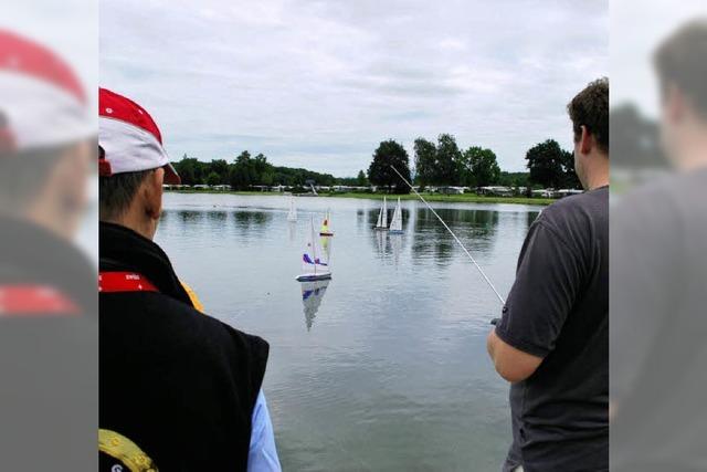 Ferngesteuert: Segelbote im Wind