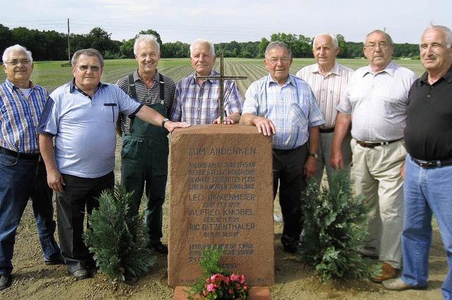 Ein Gedenkstein erinnert an die Opfer