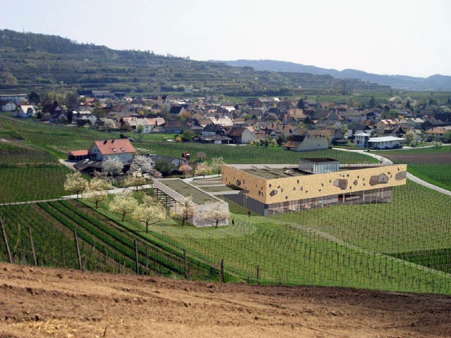 Unterhalb des Bischoffinger Enselbergs... soll. Es hat die Form eines Dreiecks.  | Foto: entwurf: architekturbro mller