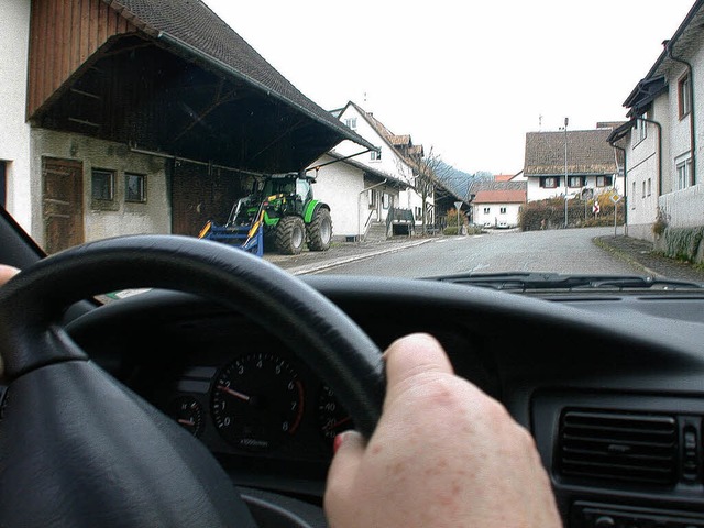 Das Landratsamt Lrrach sieht keine No...en Ort Krnberg Tempo 30 einzufhren.   | Foto: Andr Hnig