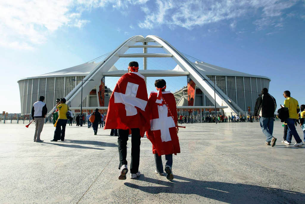 Impressionen vom sechsten Tag der Fuball-Weltmeisterschaft.