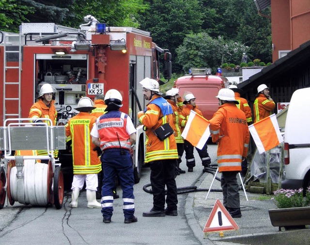 Der Einsatz der Rettungskrfte beim Br...rdweil  war nach kurzer Zeit  beendet.  | Foto: Feuerwehr