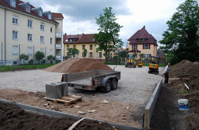 Der Bolzplatz Oberrheinfelden an der S...e wird von der IG Spielplatz saniert.  | Foto: Benjamin Zenke