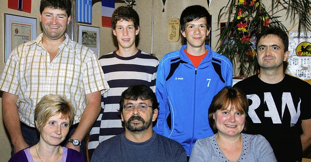 Mit  teilweise verndertem Leitungstea...nd Uwe Lauber. Es fehlt  Alex Werner.   | Foto: Alfred Lins