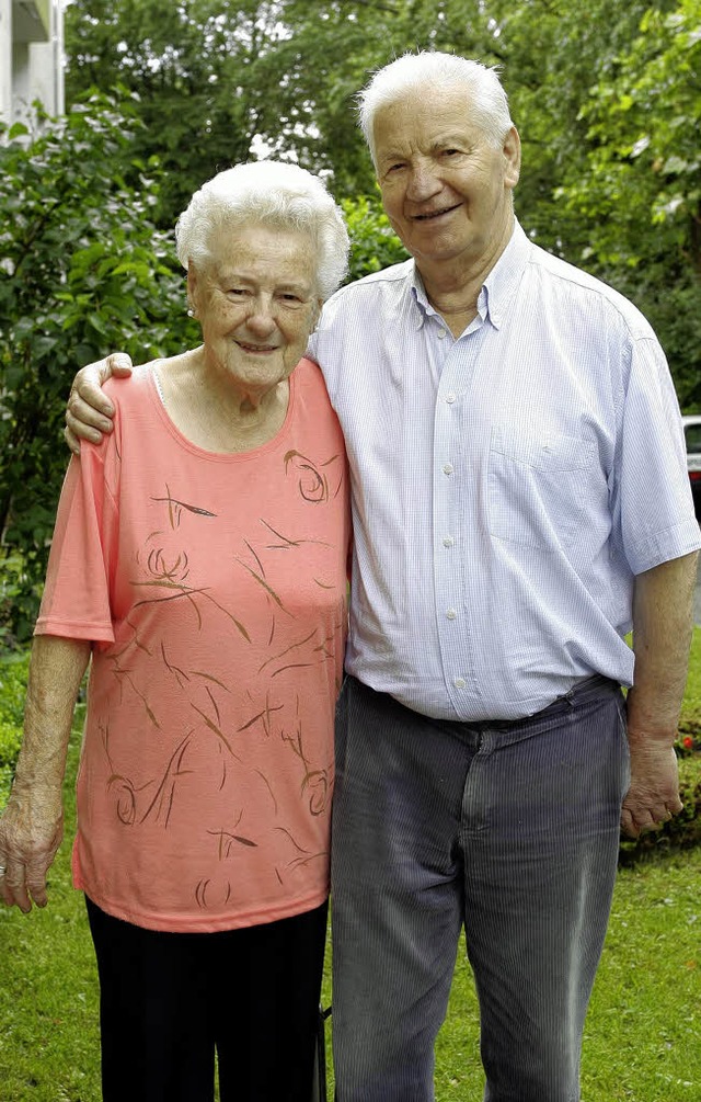 Christine und Joseph Kovacic knnen nach 65 Ehejahren eiserne Hochzeit feiern.   | Foto: P. Heck