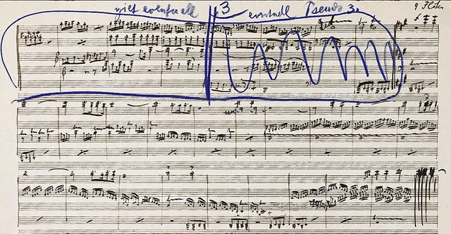 Aus Mahlers Kompositionswerkstatt: Ski...s dem ersten Satz der vierten Sinfonie  | Foto: bz