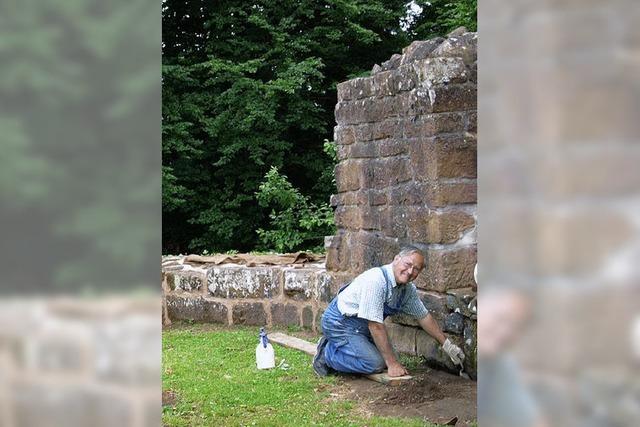 Burgruine wieder stabil